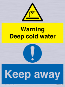 Warning Deep cold water Keep away